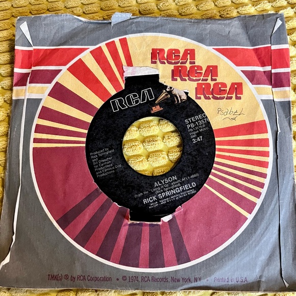 Rick Springfield 45 RPM - Picture 2 of 5